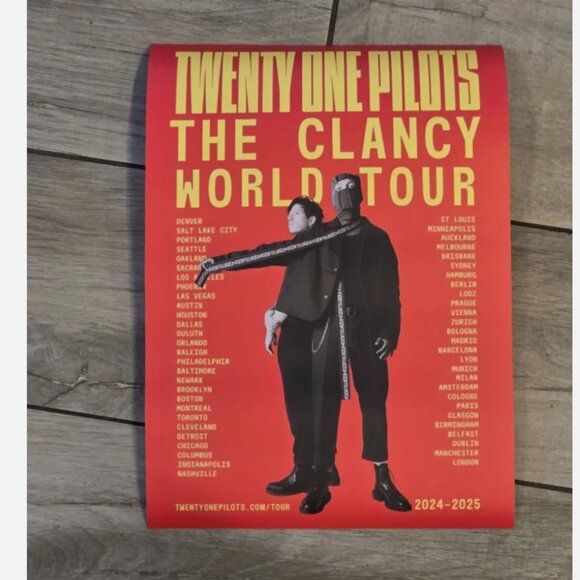 11.5"x8.25" TWENTY ONE PILOTS DECAL Twenty One Pilots Decal Clancy Tour Decal - Picture 1 of 1
